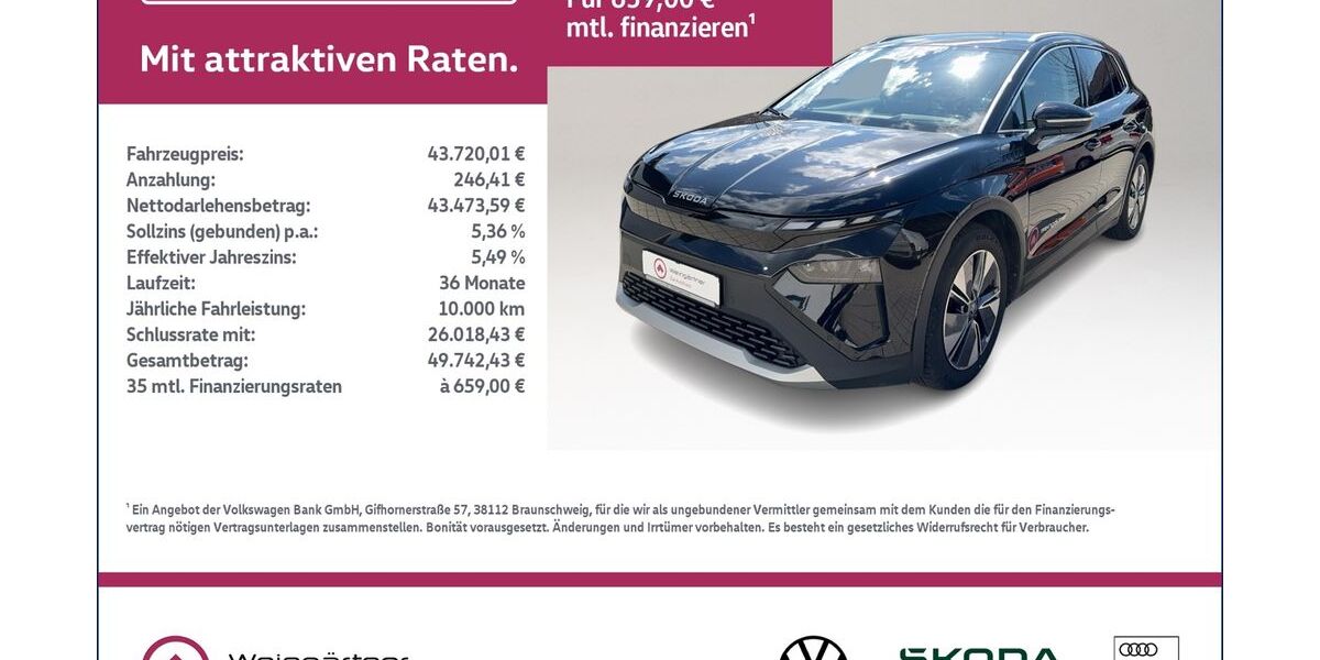 Skoda Elroq 27.000 km 43.090 &euro; Miesbach 83714